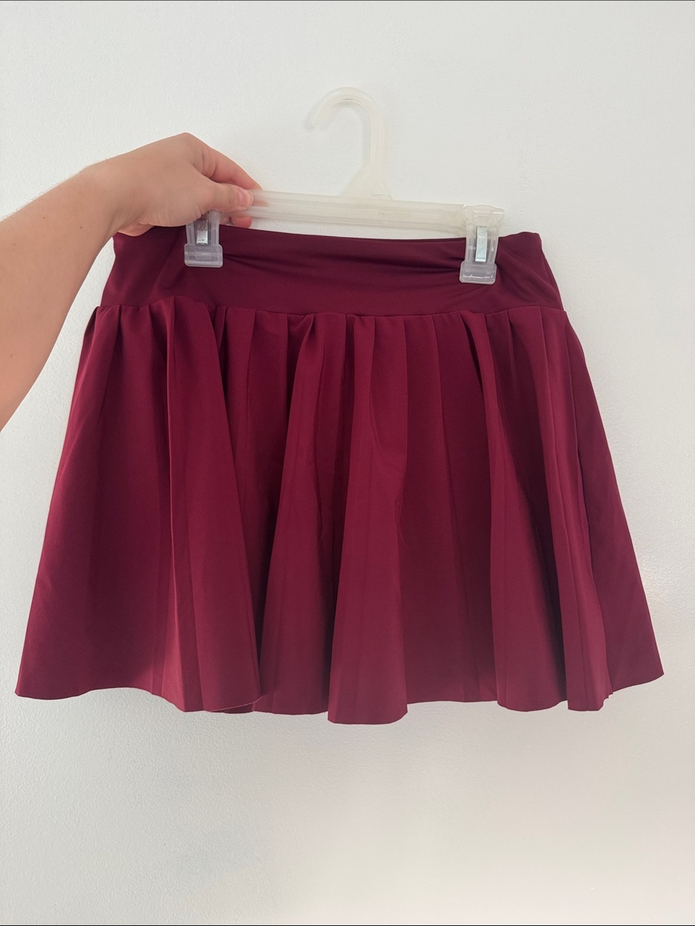 DSG Pleated Circle Skort - Wine
